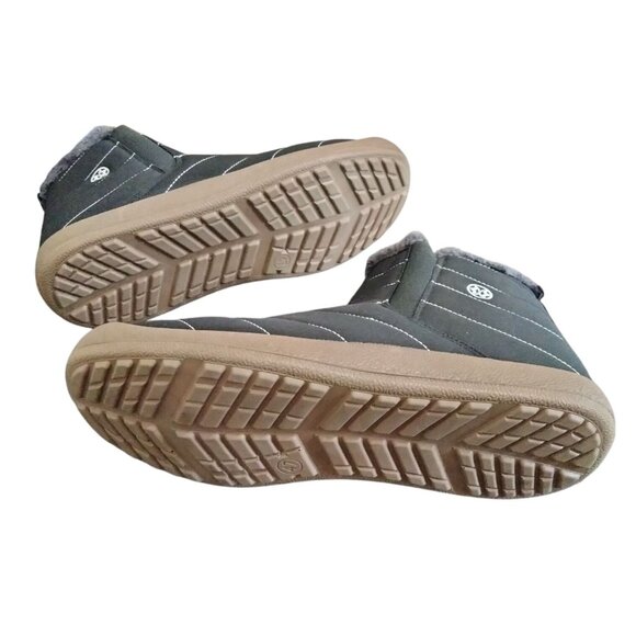 Eagsouni Size 14.5 Women 13 Men Ankle Booties Unisex Slip On Faux Fur Lined - Picture 11 of 11